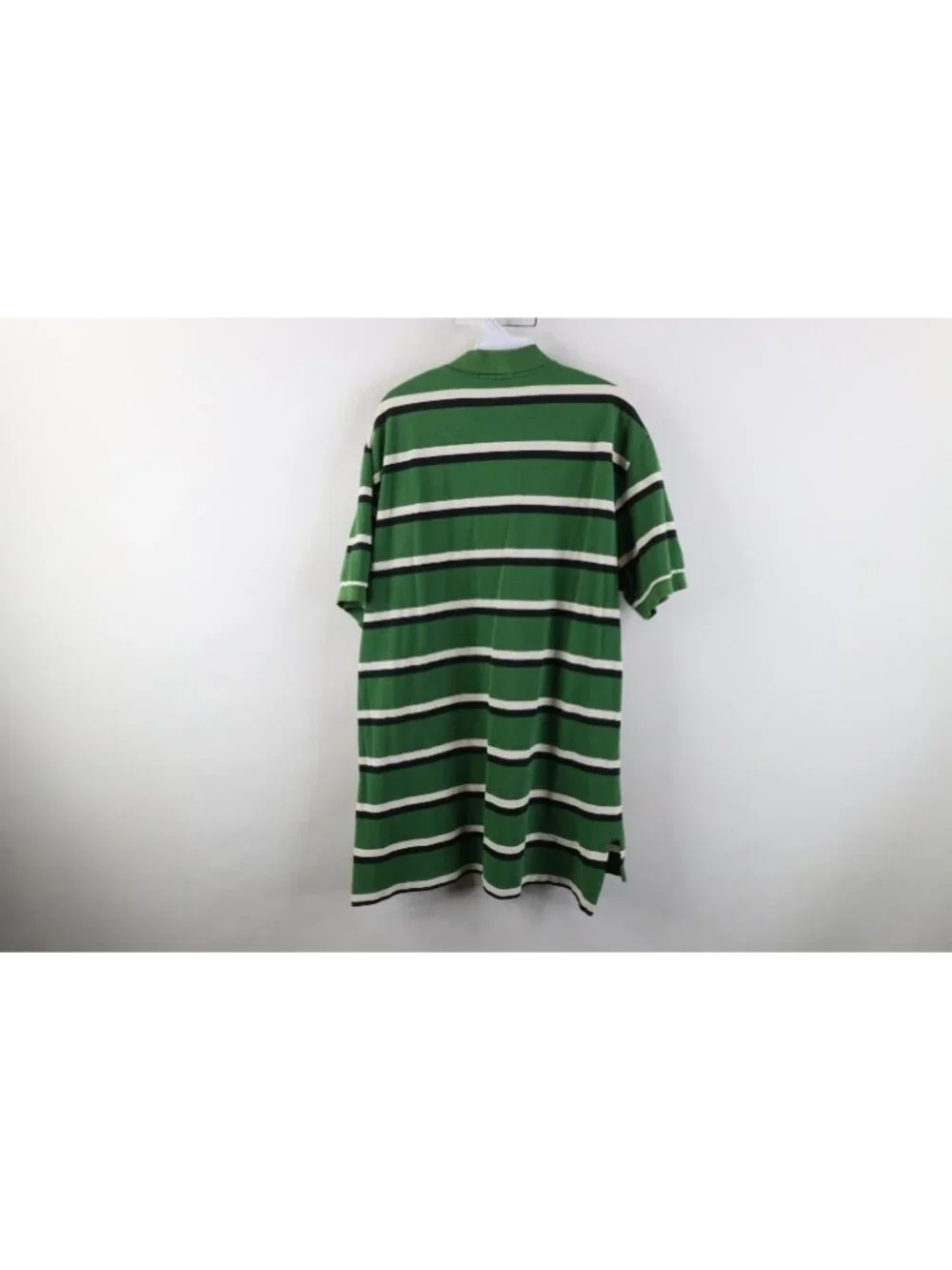 Vintage 90s Ralph Lauren Mens XL Faded Striped Collared Golf Polo Shirt Green